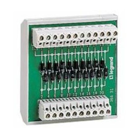 modules à diodes pour osmoz - 20 diodes cathode - legrand 036631