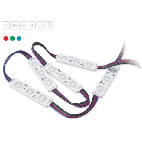 Modules LED RGB pour rétroéclairage 0.72W 12V DC IP65