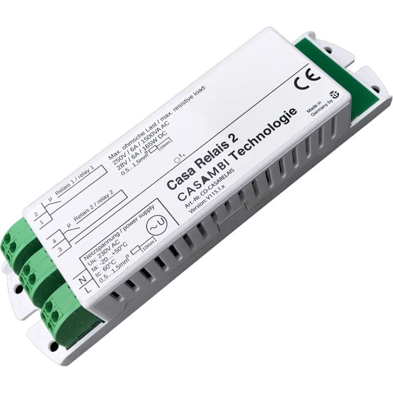 

Módulo 230Vca 2 Rl.Sal.P/Cres.250V 6A 1500Vca O 28V 6A 165W Roblan 227Cocasarelais