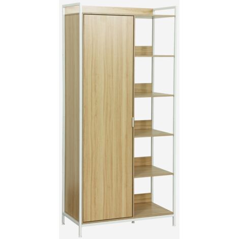 Modulo armadio con 1 armadio, 6 ripiani e 1 anta