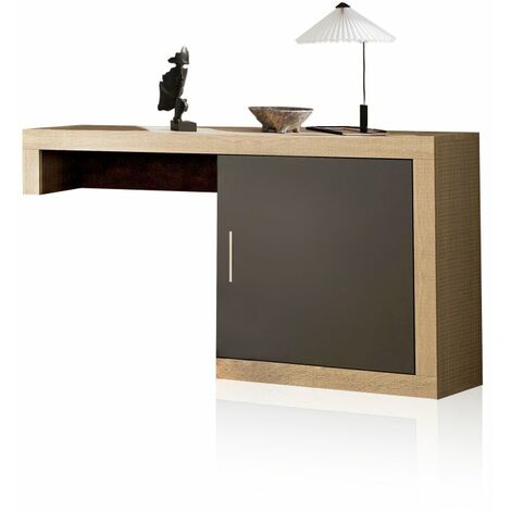 Módulo bajo Nuka 1 puerta Cambria - Grafito (ancho) x 60cm (alto)