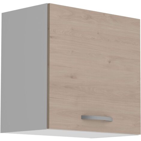 Módulo Cocina Superior Eko 1P Color Roble Jackson y Blanco 60x35 cm