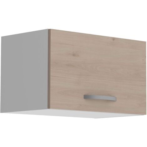 Módulo Cocina Superior Eko Pequeño 1P Roble Jackson y Blanco 60x36 cm