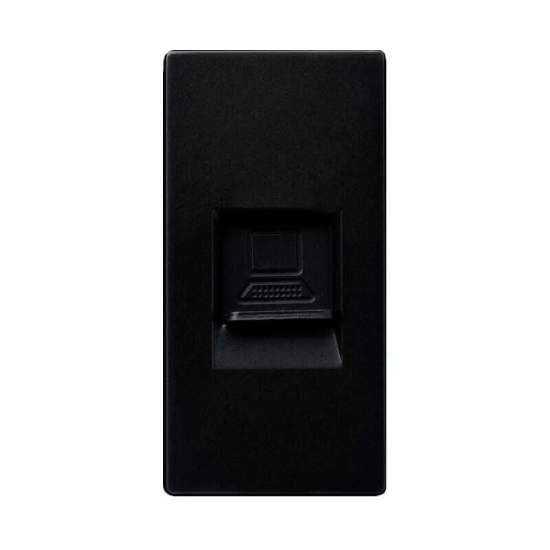 

Módulo Conexión RJ45 Negro Serie Modern Negro | IluminaShop
