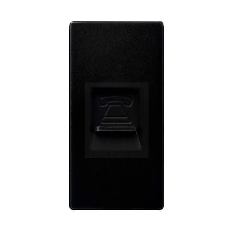 

Módulo Conexión Teléfono RJ11 Negro Serie Modern Negro | IluminaShop