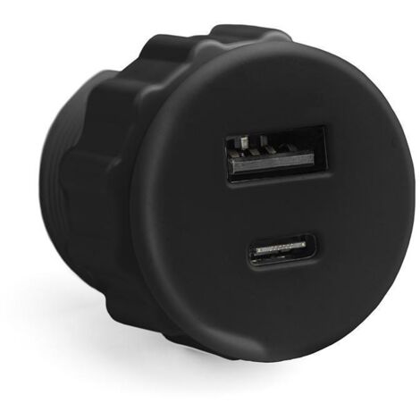 MÓDULO CONEXIÓN TOP-UXB A/C Ø30 ACABADOS NEGRO / BLANCO