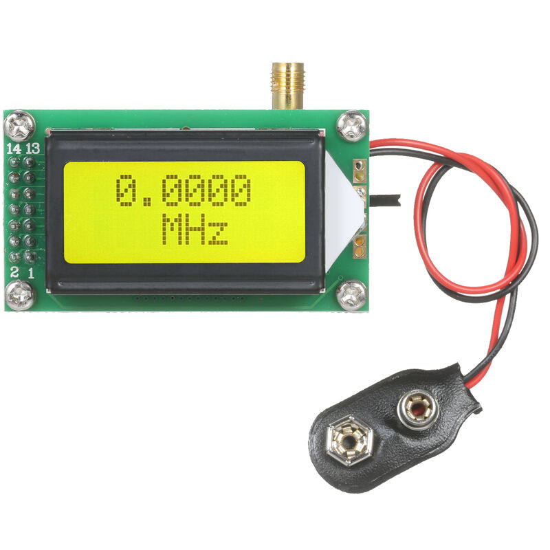 

Modulo contador de frecuencia digital KKmoon 1-500MHz medidor de frecuencia Panel medidor de hercios con conector hembra SMA para radio CB