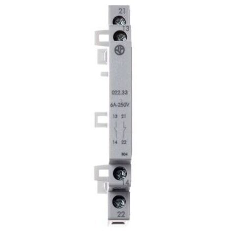 Modulo contatti ausiliari  2no per contattori serie 22.32 e 22.34 finder 02233