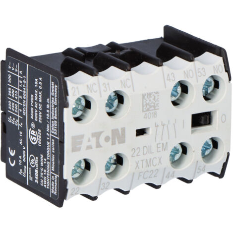 Modulo contatto ausiliario 2NO 2NC montato centralmente 22DILEM