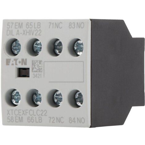 Modulo contatto ausiliario Eaton DILA-XHIV22 nero bianco