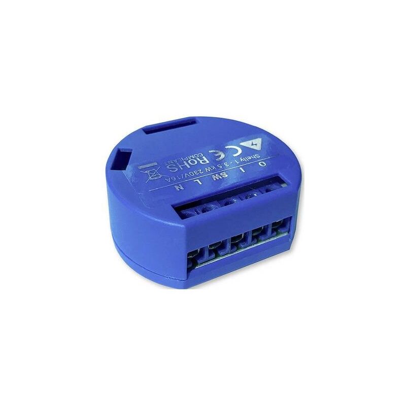 

Shelly X2Shelly 1 Relay Switch Wifi Inalámbrico Automatización Automatización Ios Ios Android Aplicación, Paquete De 2