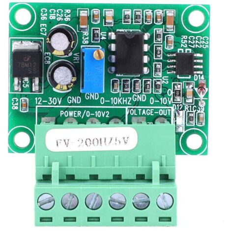 Modulo convertitore di frequenza in tensione, da 0-200 Hz a 05 V Modulo convertitore di frequenza in tensione, modulo inverter digitale-analogico da FV a 200 Hz e 5 V.