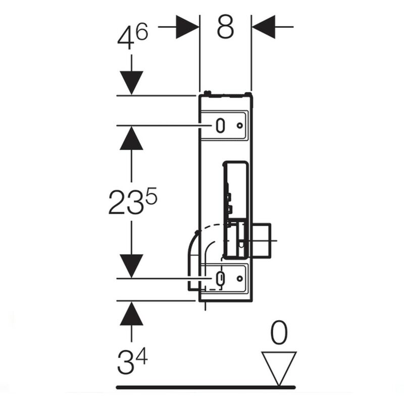 Combifix Italia Per Bidet Sospeso.Modulo Da Incasso Combifix Per Bidet Sospeso 457 608 00 5 Geberit Geb457608005