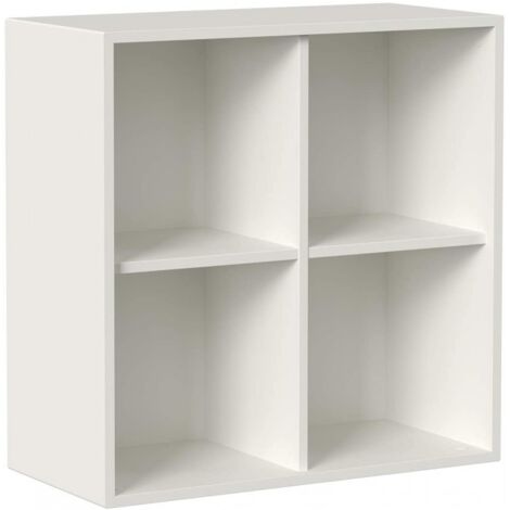 fevarbord Libreria a 4 Cubi,Libreria Mensola con 4 scomparti,Scaffale da  Esposizione,Portaoggetti Autoportante,per Soggiorno,Ufficio,Camera da Letto  30 x 30 x 107 cm (Rovere) : : Casa e cucina