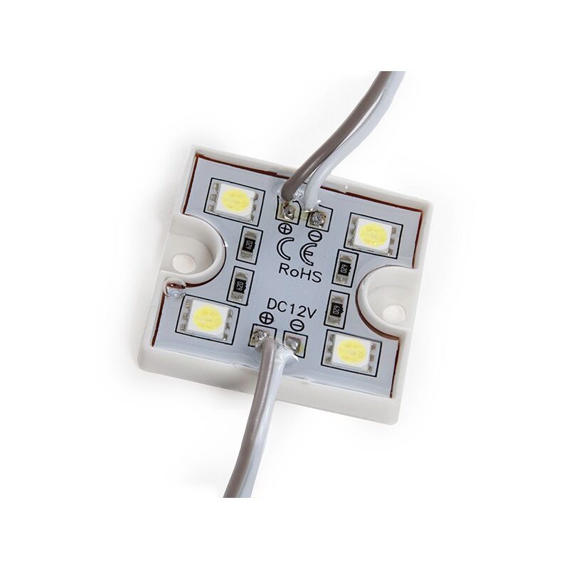 

Greenice - Módulo 4 LEDs SMD5050 1,44W US-LMP5050W4-0001 | Blanco Natural (US-LMP5050W4-0001)