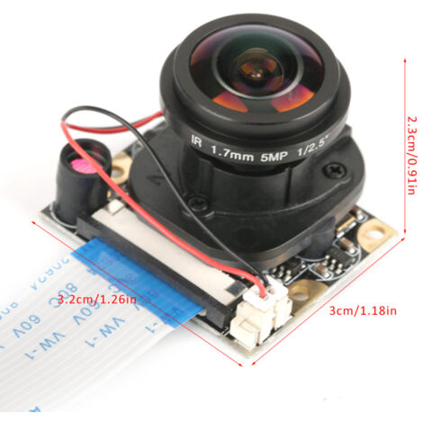Módulo de cámara de visión nocturna de 5 MP con conmutación IR-CUT automática, para vigilancia en condiciones de poca luz.
