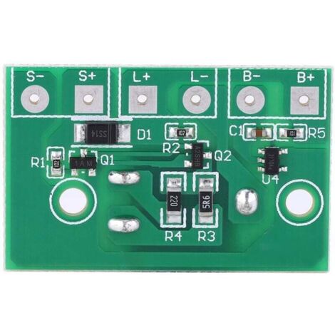 Módulo de control de lámpara solar, placa de control de batería de litio de 3,7 V con interruptor de placa de circuito de iluminación, función de 3 velocidades