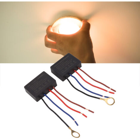 [Módulo de control] KSY 413A Controlador de luz de contacto de 3 funciones para lámparas LED de 3W-25W o lámparas incandescentes de 20-100V, ABS