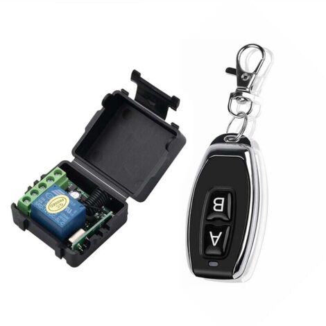 Módulo de control remoto universal de 433 MHz, 12 V CC, 1 canal y transmisor-receptor para hogares inteligentes - Verde oscuro, AB1