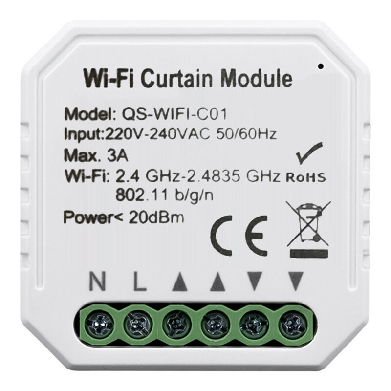 

Modulo de interruptor de cortina WiFi de vida inteligente Tuya, para motor electrico de persiana enrollable