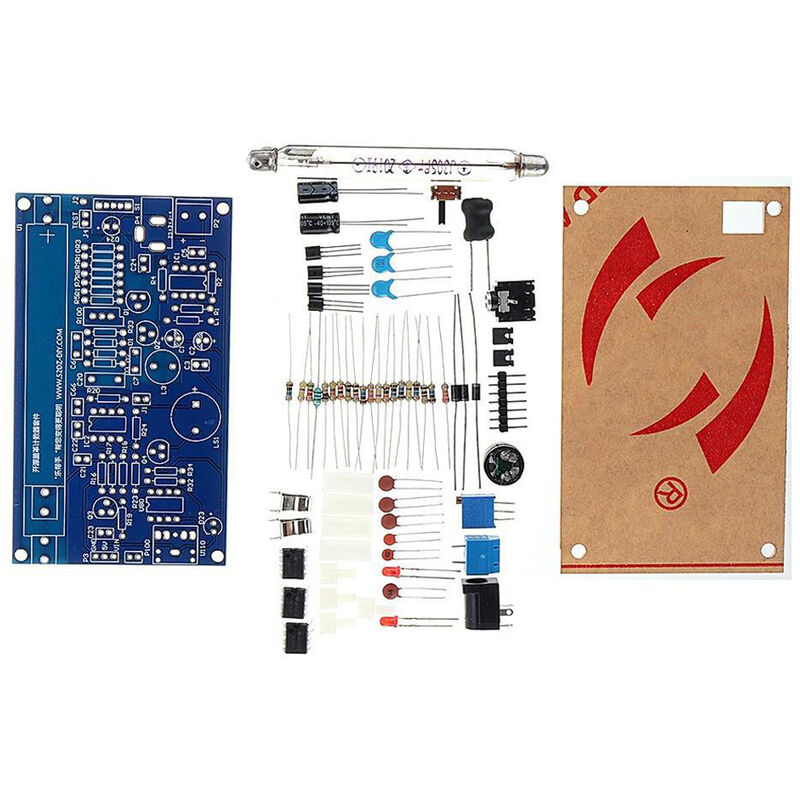 

Modulo de kit de piezas de contador Geiger sin montar, detector de radiacion nuclear, con pantalla LCD