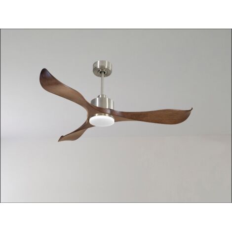 Modulo de KlassFan - Super déstratificateur d'air avec lumière bois rouge idéal à partir de  40 m² KLDC3SlimP6RW166