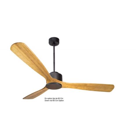 Modulo de KlassFan - Super déstratificateur d'air  sans Lumière gris basalt et bois  idéal à partir 40 m² KLDC1P6SW166