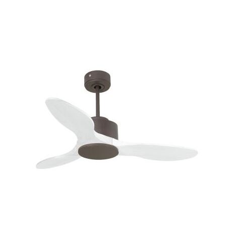 Modulo de KlassFan - Super destratificateur et ventilateur DC 106 cm Chocolat pales bois blanc sans Lumière  15 à 20 m²