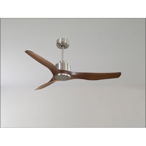 Modulo de KlassFan - Super destratificateur et ventilateur DC 132 cm Blanc bois noir Lumière  dimmable 25 à 40 m²