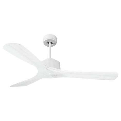 Modulo de KlassFan - Super destratificateur et ventilateur DC 132 cm Blanc pales bois blanc sans Lumière  25 à 40 m²