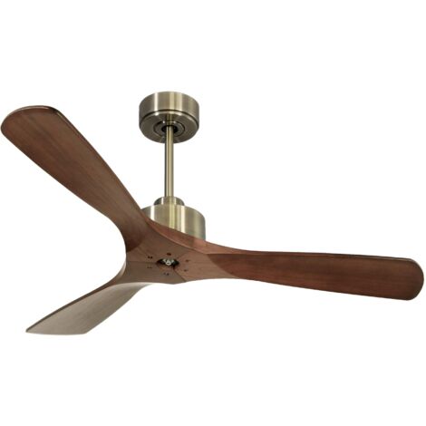 Modulo de KlassFan - Super destratificateur et ventilateur DC 132 cm Chocolat bois blanc Lumière  dimmable 25 à 40 m²