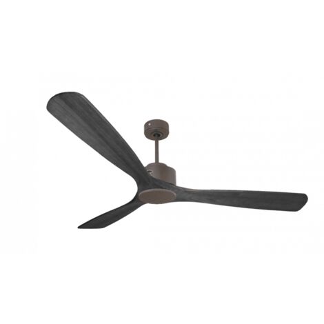 Modulo de KlassFan - Super destratificateur et ventilateur DC 166 cm Chocolat pales bois noir sans Lumière 30 à 60 m²