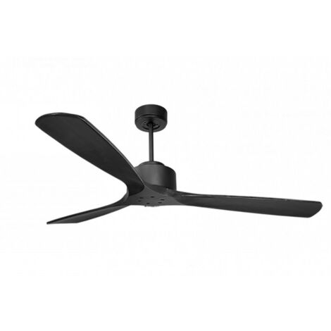 Modulo de KlassFan - Super destratificateur et ventilateur DC 166 cm Gris basalte pales bois noir sans Lumière  30 à 60 m²