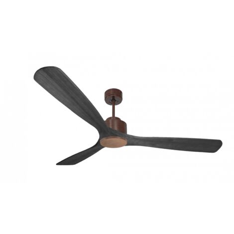Modulo de KlassFan - Super destratificateur et ventilateur DC 166 cm Marron pales bois noir sans Lumière 30 à 60 m²