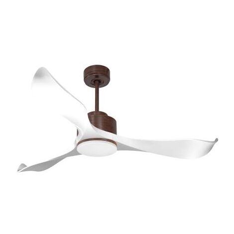 Modulo de KlassFan - Ventilateur de plafond DC avec Lumière Blanc et Bois,thermostat idéal pour 25 à 40 m²  DC2P1WiL1Wo