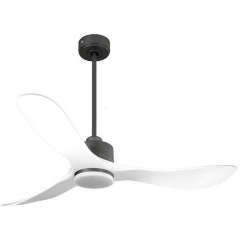 Modulo de KlassFan - Ventilateur de plafond DC avec Lumière Blanc et gris basalte, thermostat idéal pour 25 à 40 m²