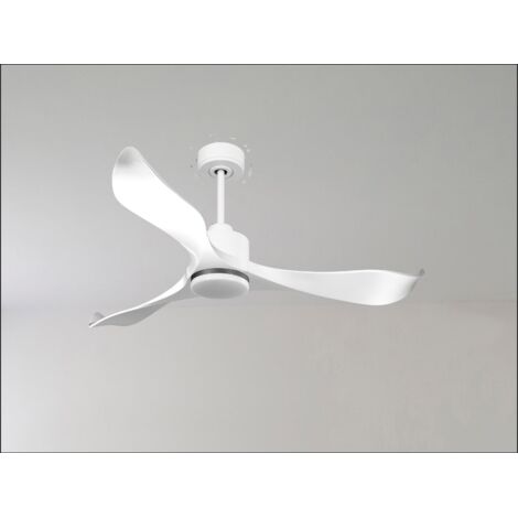 Modulo de KlassFan - Ventilateur de plafond Lumière blanc bois clair idéal de 25 à 40 m  KLDC4P5SW166l1wi