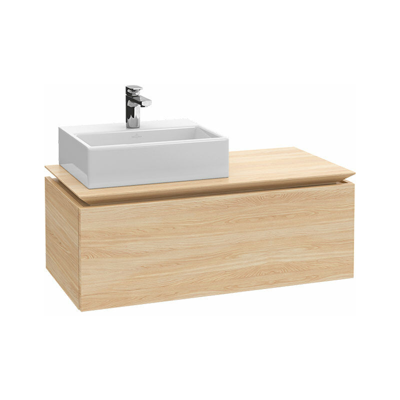 

Villeroy Und Boch Ag - Módulo de lavabo Villeroy & Boch Legato B605, 1000x380x500mm, lavabo a la izquierda, color: Elm Impresso - B60500PN