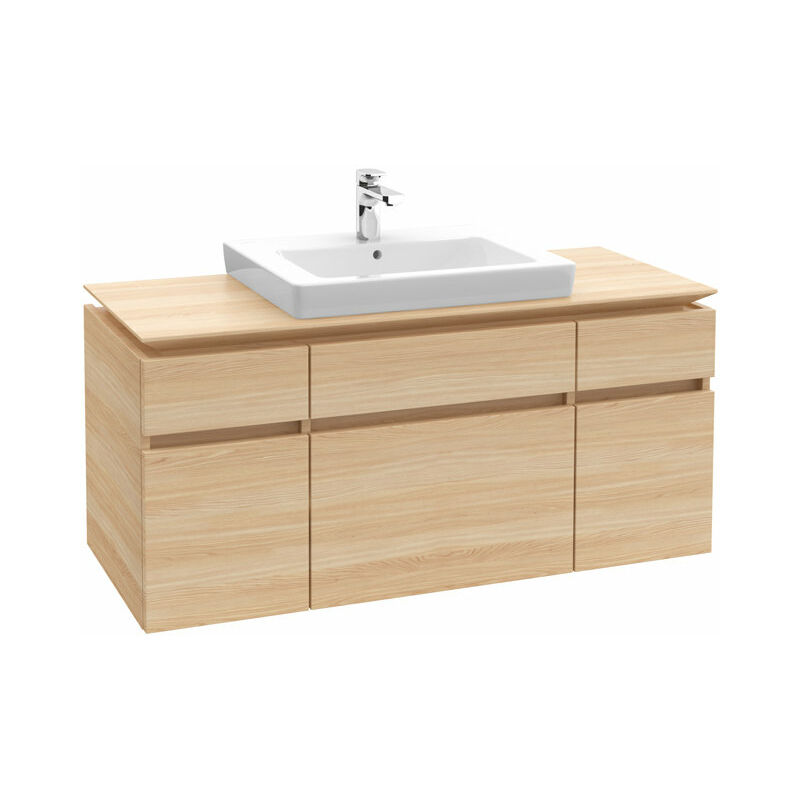 

Villeroy Und Boch Ag - Módulo de lavabo Villeroy & Boch Legato B683, 1200x550x500mm, centrado en el lavabo, color: madera blanca - B68300E8