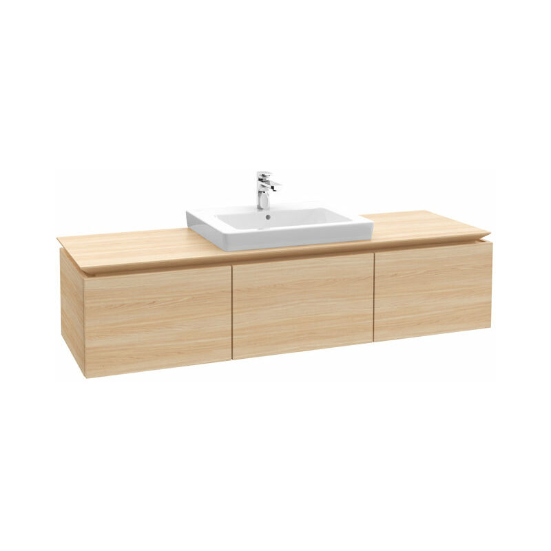 

Villeroy Und Boch Ag - Módulo de lavabo Villeroy & Boch Legato B686, 1600x380x500mm, lavabo central, iluminación LED, color: Elm Impresso - B686L0PN