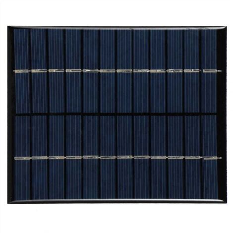 Módulo de panel solar de silicio policristalino de 2 W y 12 V para bricolaje para proyecto científico de luz solar Carga A
