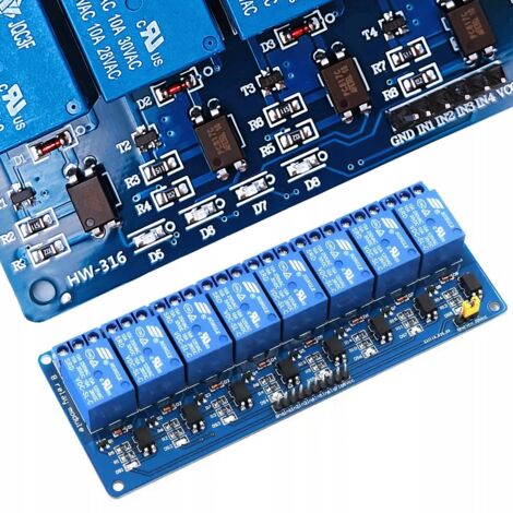 Módulo de relé Arduino Rosfix de 8 canales 5v