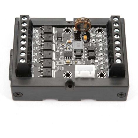 Módulo de relé de retardo programable con carcasa FX1N-14MT, placa de control industrial PLC, con miles de funciones, 10-28 V CC.