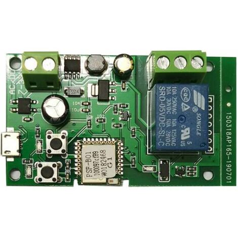 Módulo de relé inalámbrico con interruptor wifi, CC 5 V, 12 V, 24 V y 32 V
