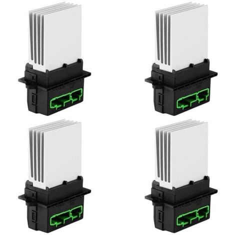 Módulo de resistencia del motor del ventilador del calentador (paquete de 4) con arnés de cableado de repuesto 27150ED70A 77010207718 6441L2