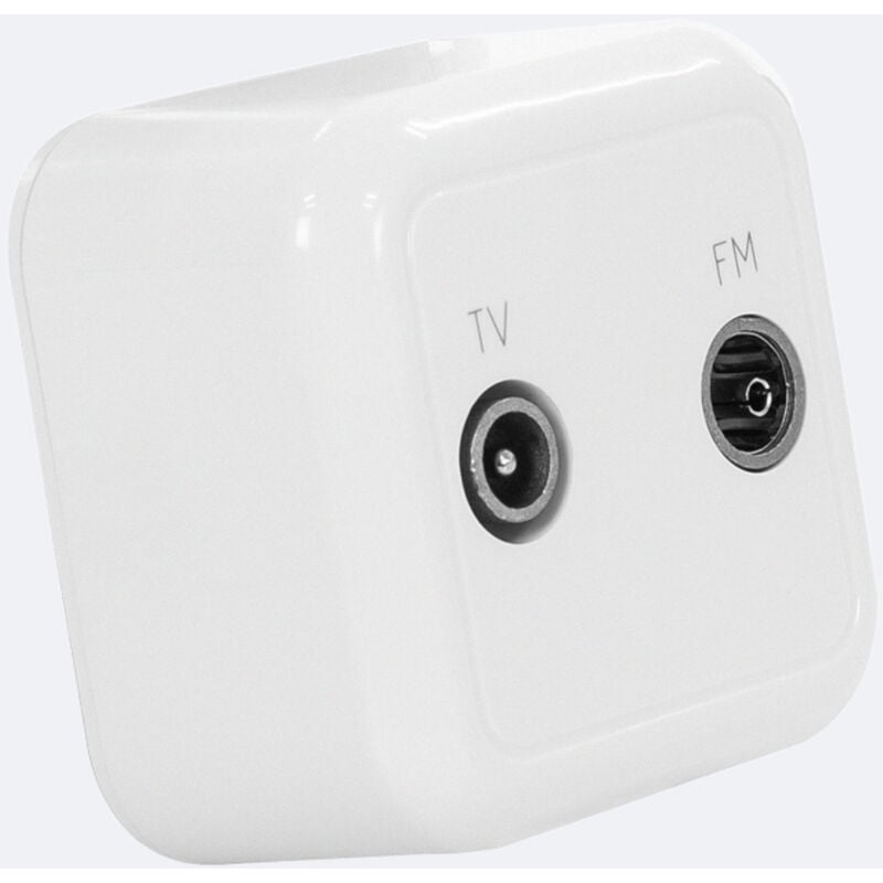 

Módulo de Superficie Toma TV+ Radio Modern Blanco - Blanco
