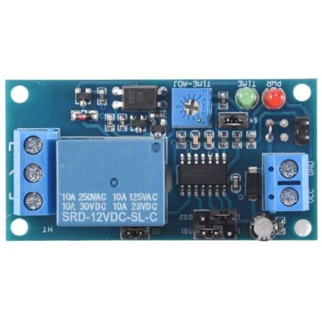 Modulo di commutazione On/Off 12V DC con relè di ritardo e timer