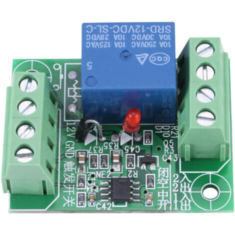 Modulo di controllo a relè di trigger bistabile a canale singolo da 12 V CC