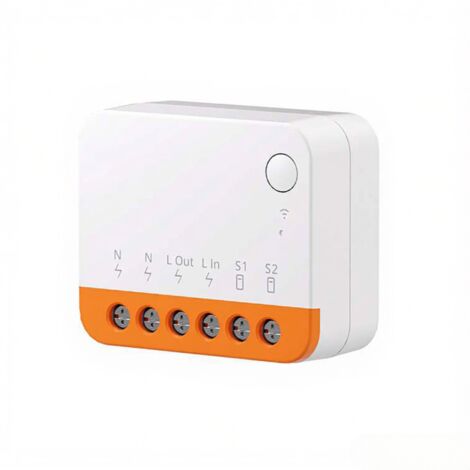 Modulo di controllo intelligente Wi-Fi SONOFF MINI R4, modulo doppio per telecomando, compatibile con Smart Home e domotica R5 S-MATE. Controllo wireless tramite Google Home.