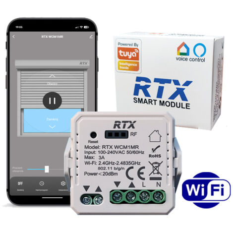Modulo di controllo per tapparelle RTX TUYA WiFi + RF MINI
